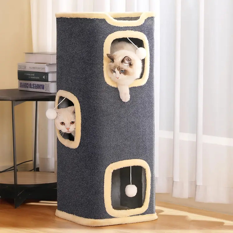 Multi-Level Cat Villa