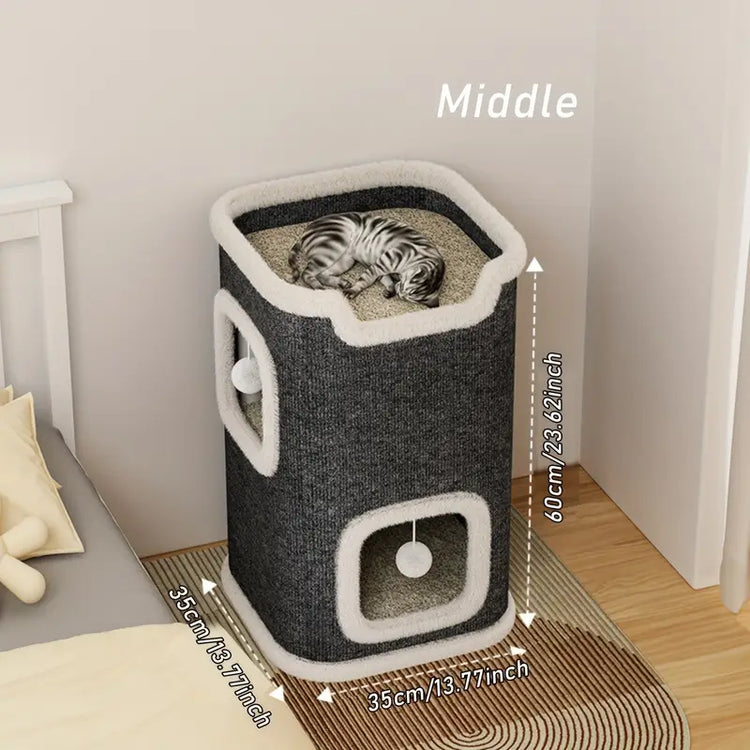 Multi-Level Cat Villa
