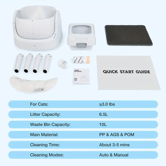 WhiskerWave Smart Self-Cleaning Litte